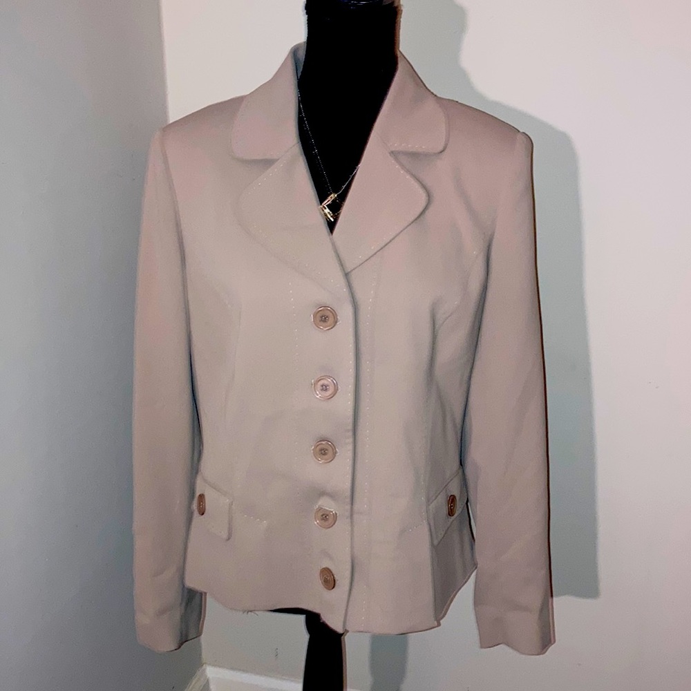 VIEN | Women’s Tan Lined BlazerJacket - Size 10